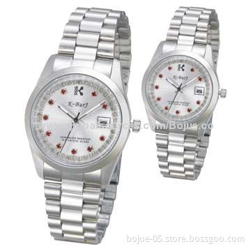 IPS Stainless Steel Wristwatches with Japan Calendar Movement